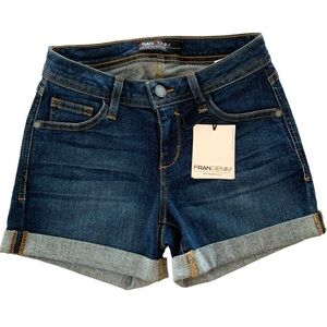 NWT Fran Denim Amanda Mid Rise Shorts Size 24